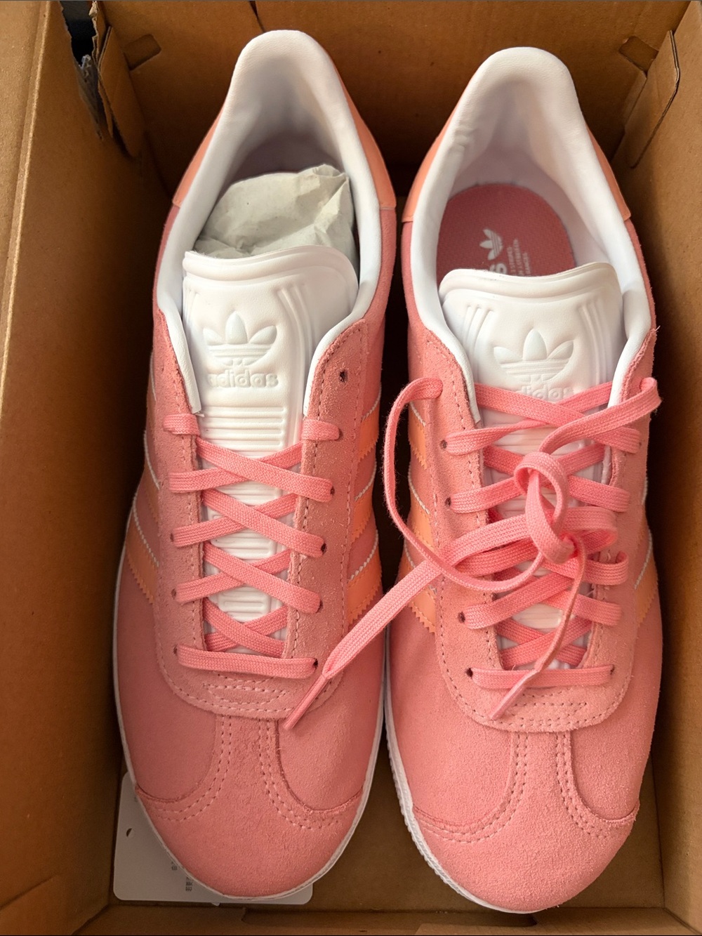 adidas Women’s Pink Suede Low-Top Sneakers